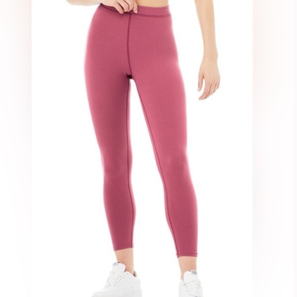 ALO Yoga Pants - Alo Yoga Ribbed High-Waist 7/8 Blissful‎ Legging Women’s Sz XS
